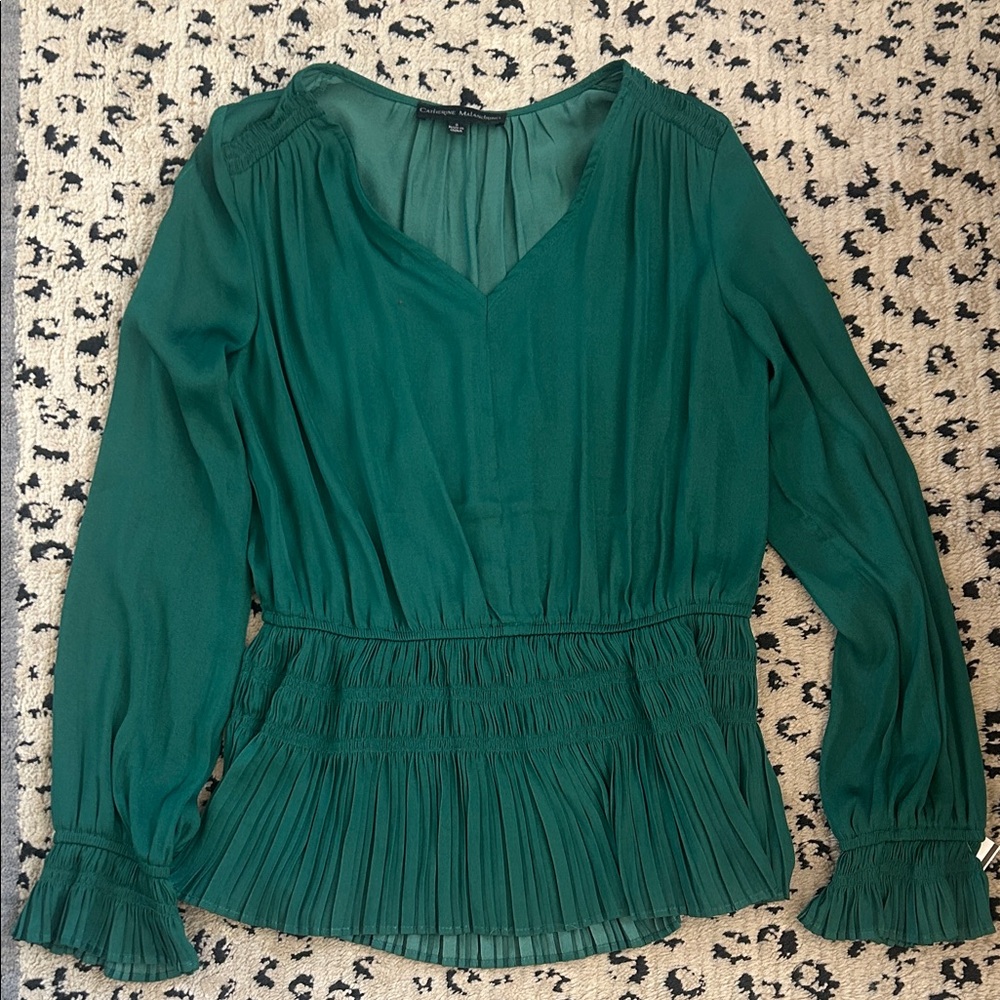 Catherine Malandrino Emerald Green Blouse